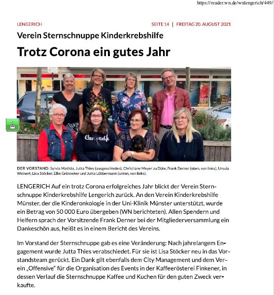Vorstand_Sternschnuppe_8_2021_WN Vorstand Sternschnuppe